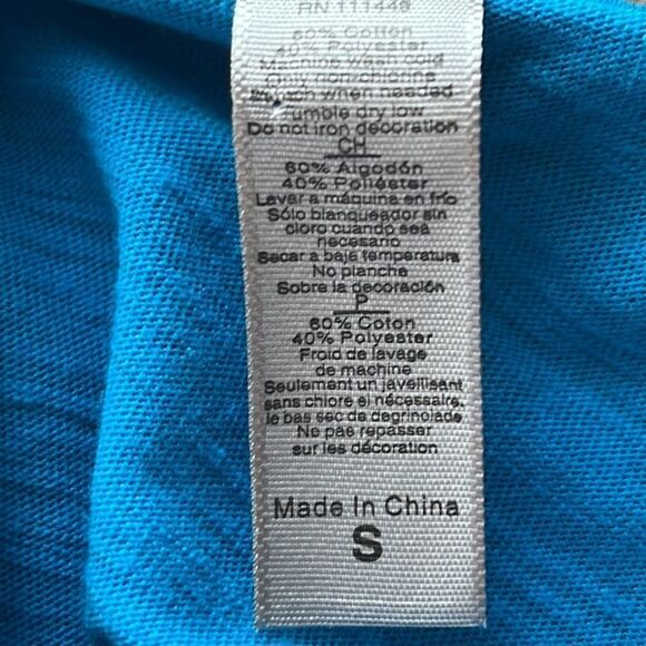 NEXT Level Apparel Women’s Blue Sunday Funday Tee Size Small - Picture 9 of 10